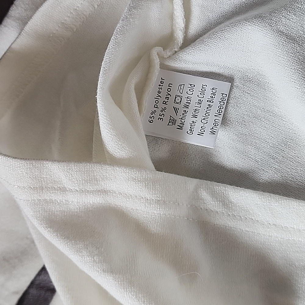 Women's Light Weight Mock Turtle Neck Sweater, White, Sz. Lg. NWT's - Picture 4 of 5